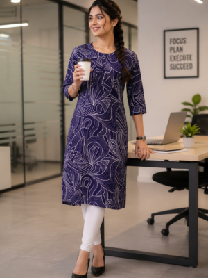 Midnight Wave Kurta
