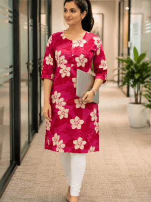 Candy Bloom Office Kurti