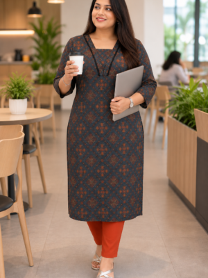 Ember Digital Printed Kurta Top
