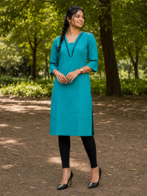 Turquoise Charm Kurta Top
